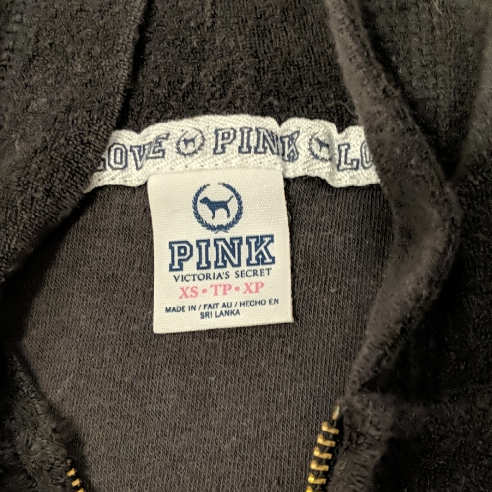 PINK Victoria's Secret Velour Full-Zip Sweatshirt - Picture 6 of 7
